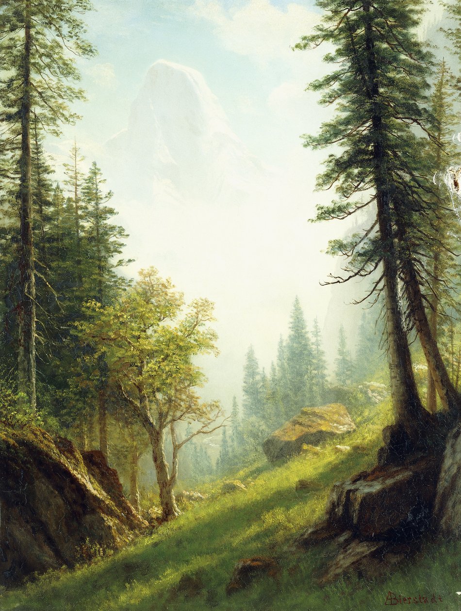 Tra le Alpi Bernesi da Albert Bierstadt