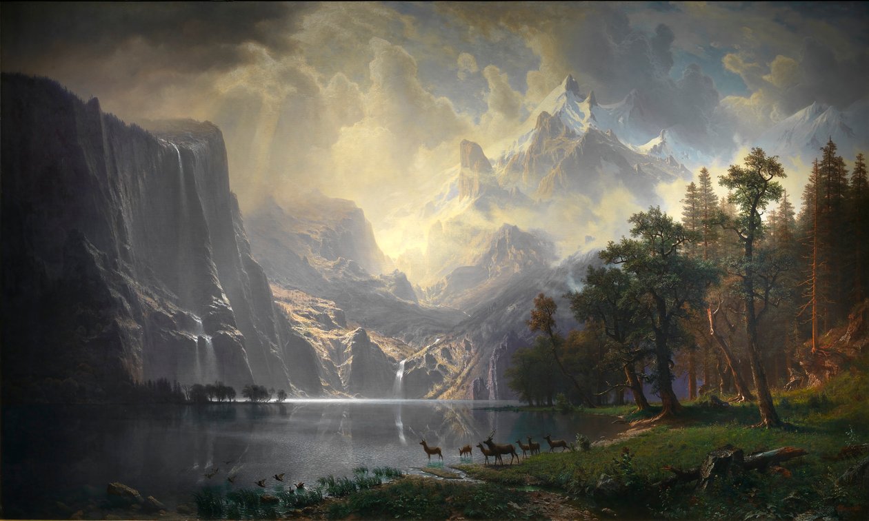 Tra la Sierra Nevada, California da Albert Bierstadt