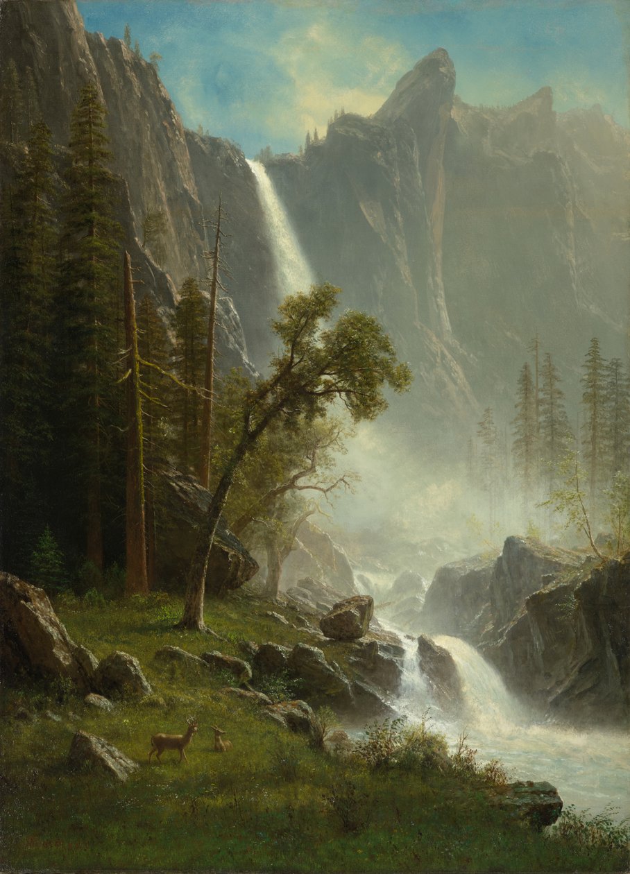 Cascate del Velo da Sposa, Yosemite da Albert Bierstadt