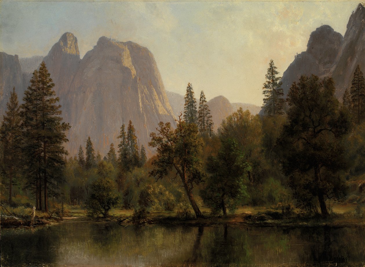 Rocce della cattedrale, Yosemite Valley, ca. 1872 da Albert Bierstadt