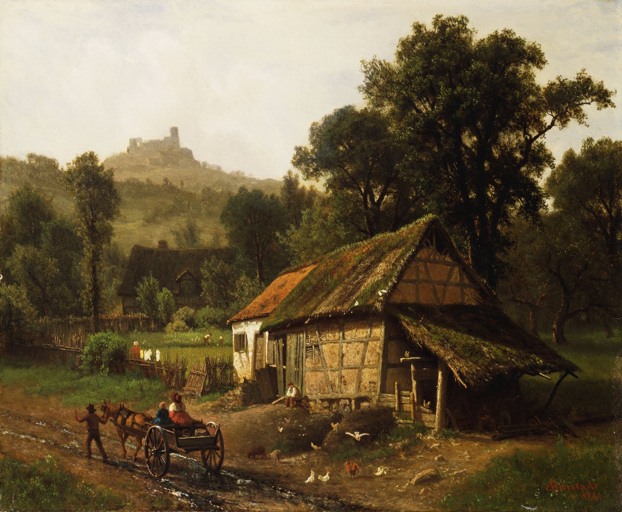Ai piedi delle colline da Albert Bierstadt
