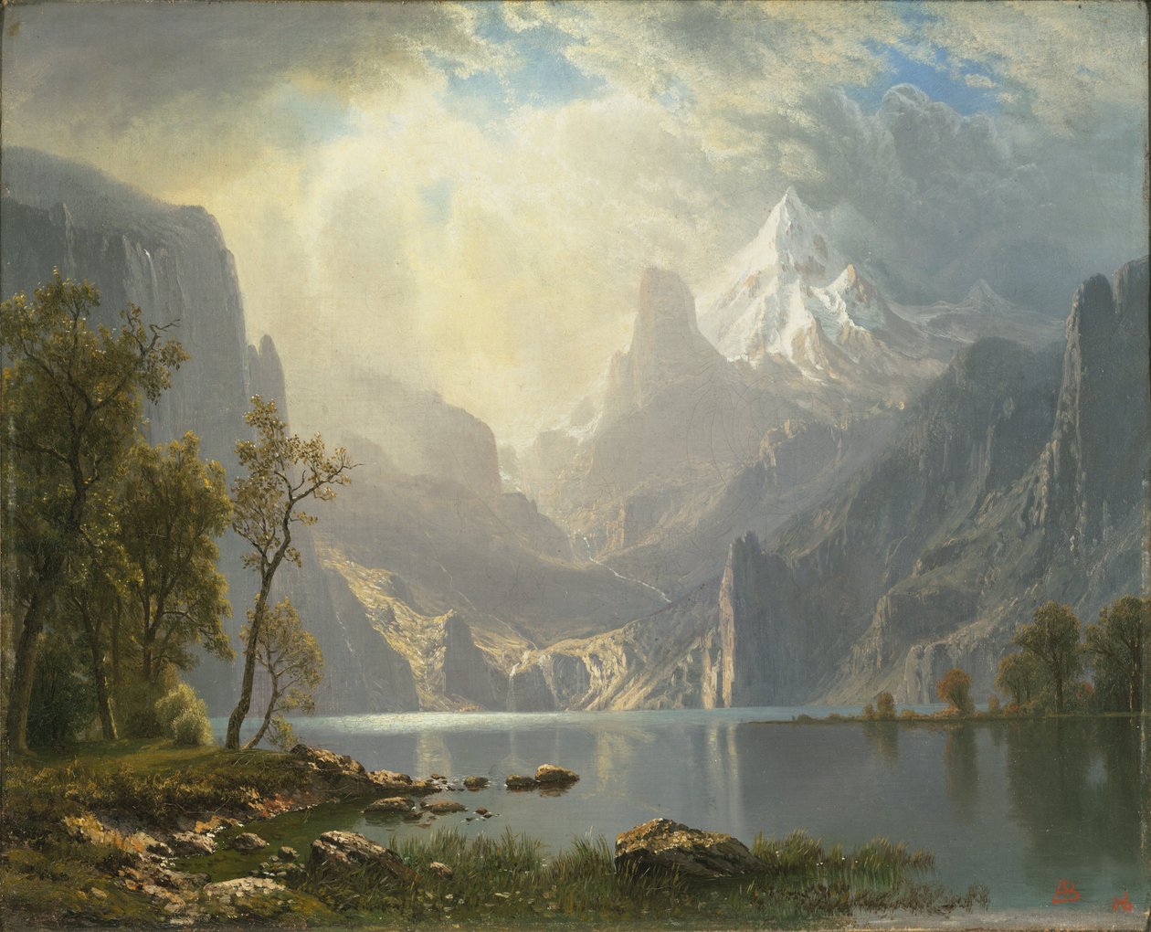 Nelle Sierras / Lago Tahoe da Albert Bierstadt