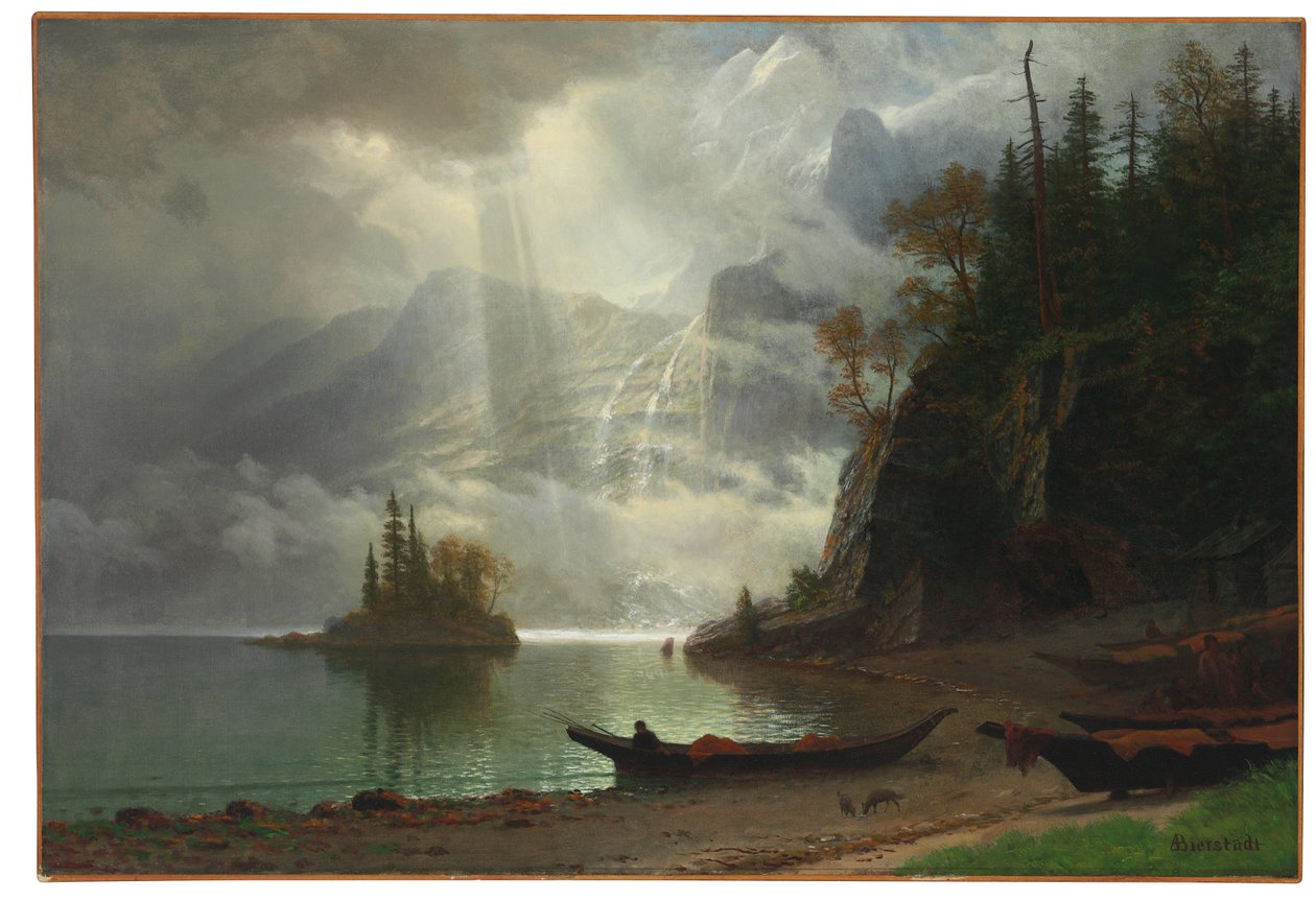 Isola nel lago da Albert Bierstadt