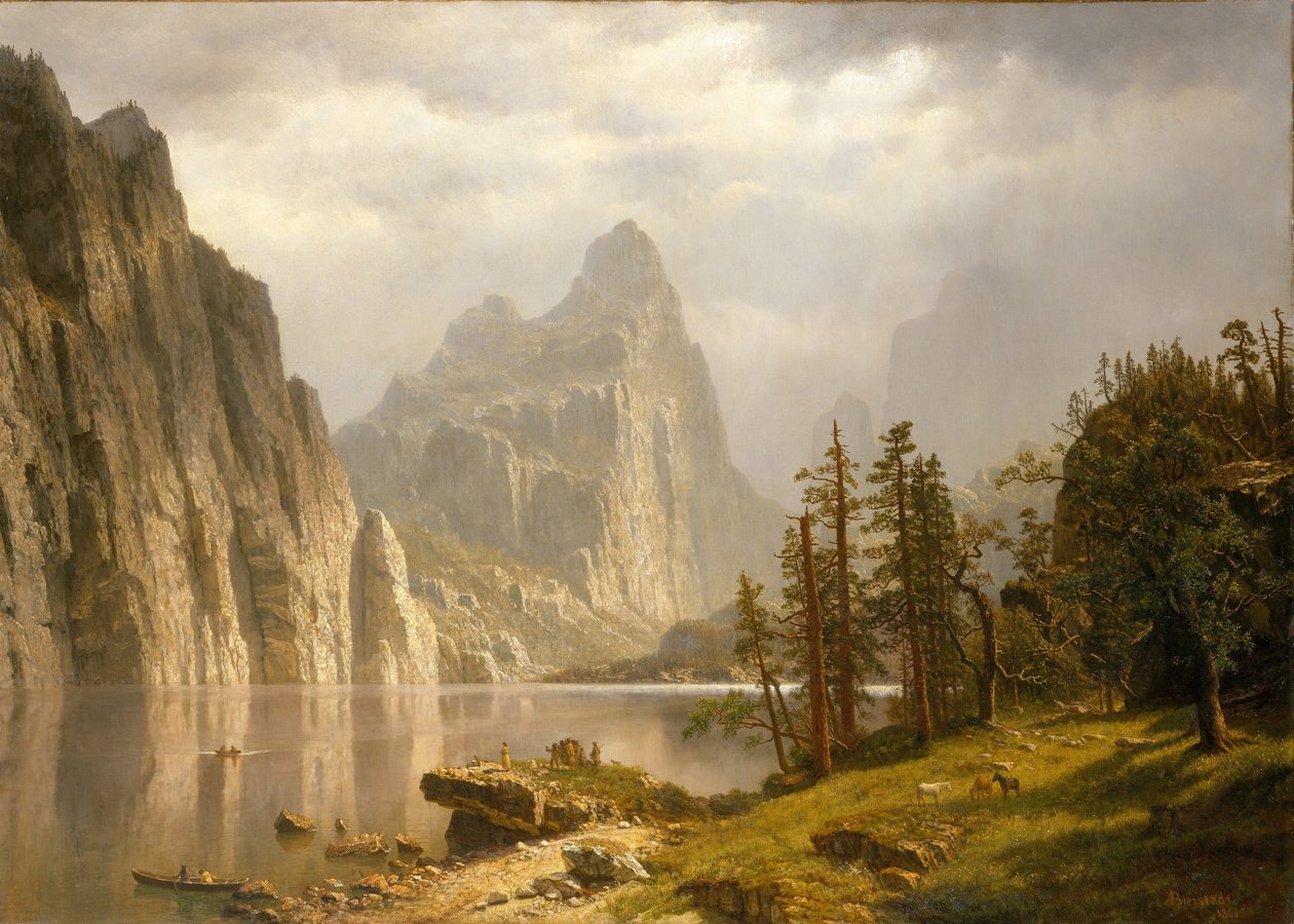 Fiume Merced, Valle di Yosemite da Albert Bierstadt