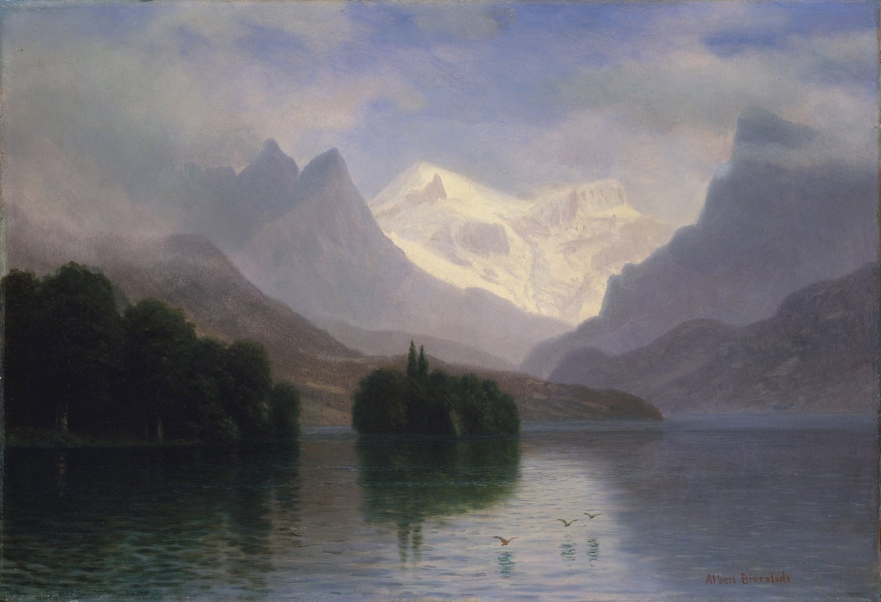 Scena di montagna da Albert Bierstadt