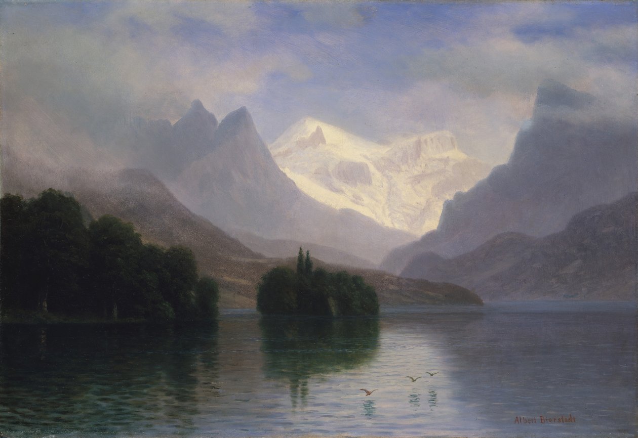 Scena di montagna da Albert Bierstadt