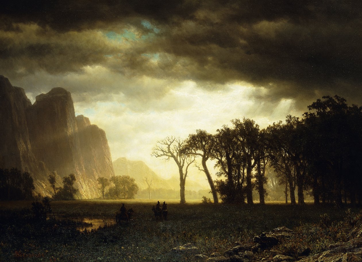 Tempesta passeggera a Yosemite, 1865 da Albert Bierstadt