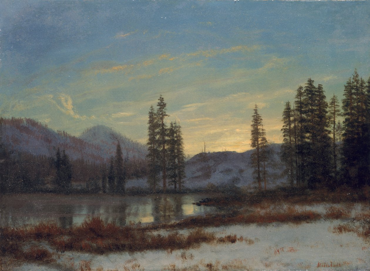 Neve nelle Montagne Rocciose da Albert Bierstadt