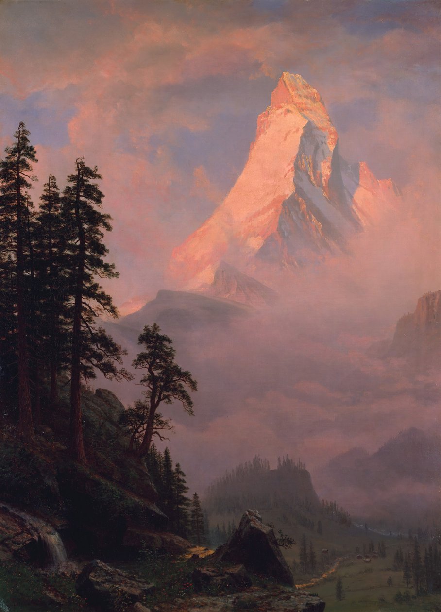 Alba sul Cervino, dopo il 1875 da Albert Bierstadt