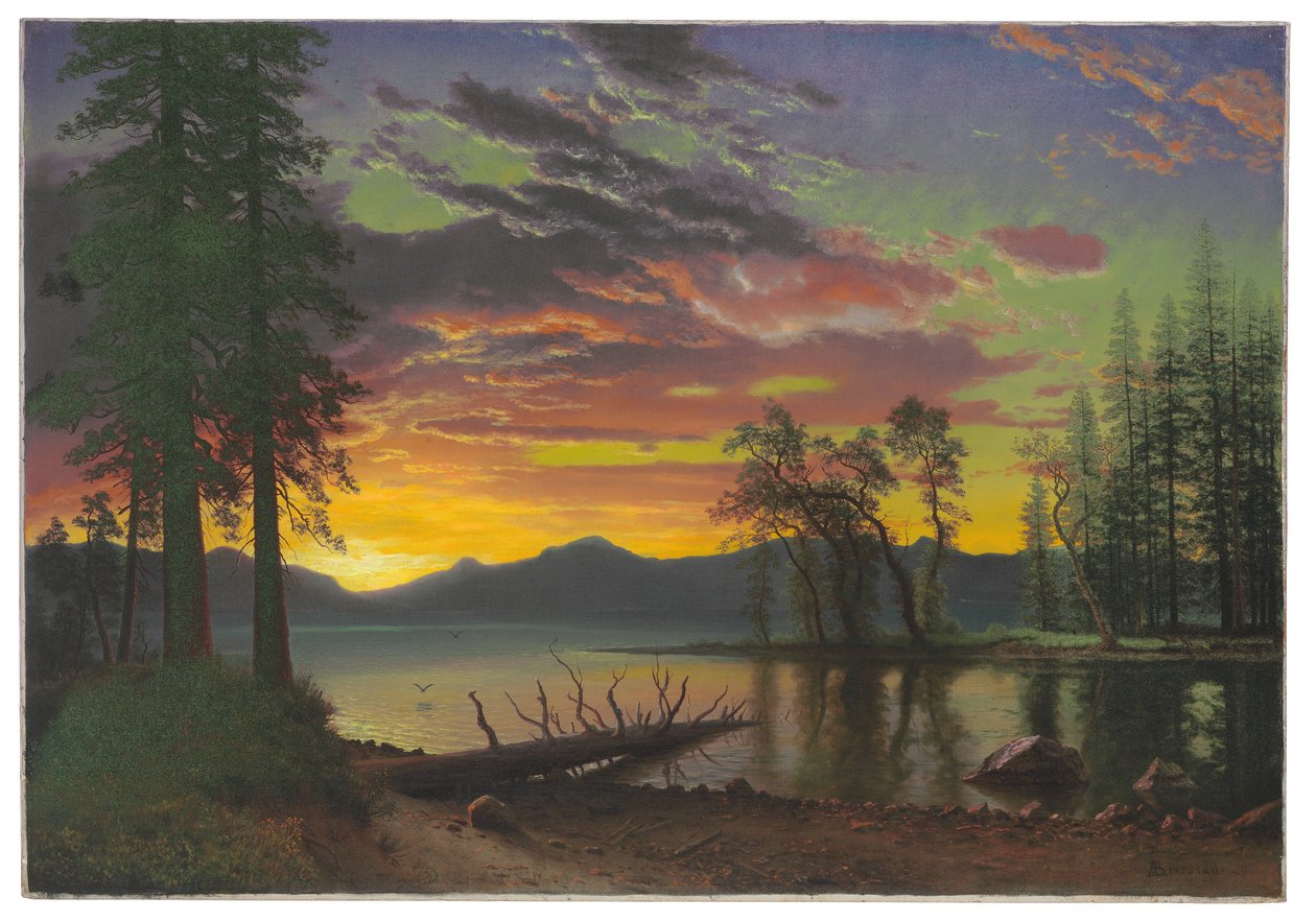 Crepuscolo, Lago Tahoe da Albert Bierstadt