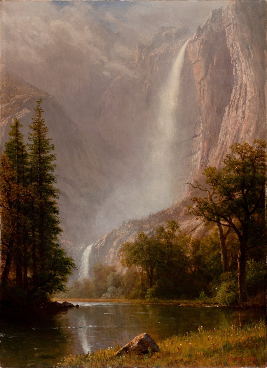 Cascate di Yosemite, c.1865-70 da Albert Bierstadt