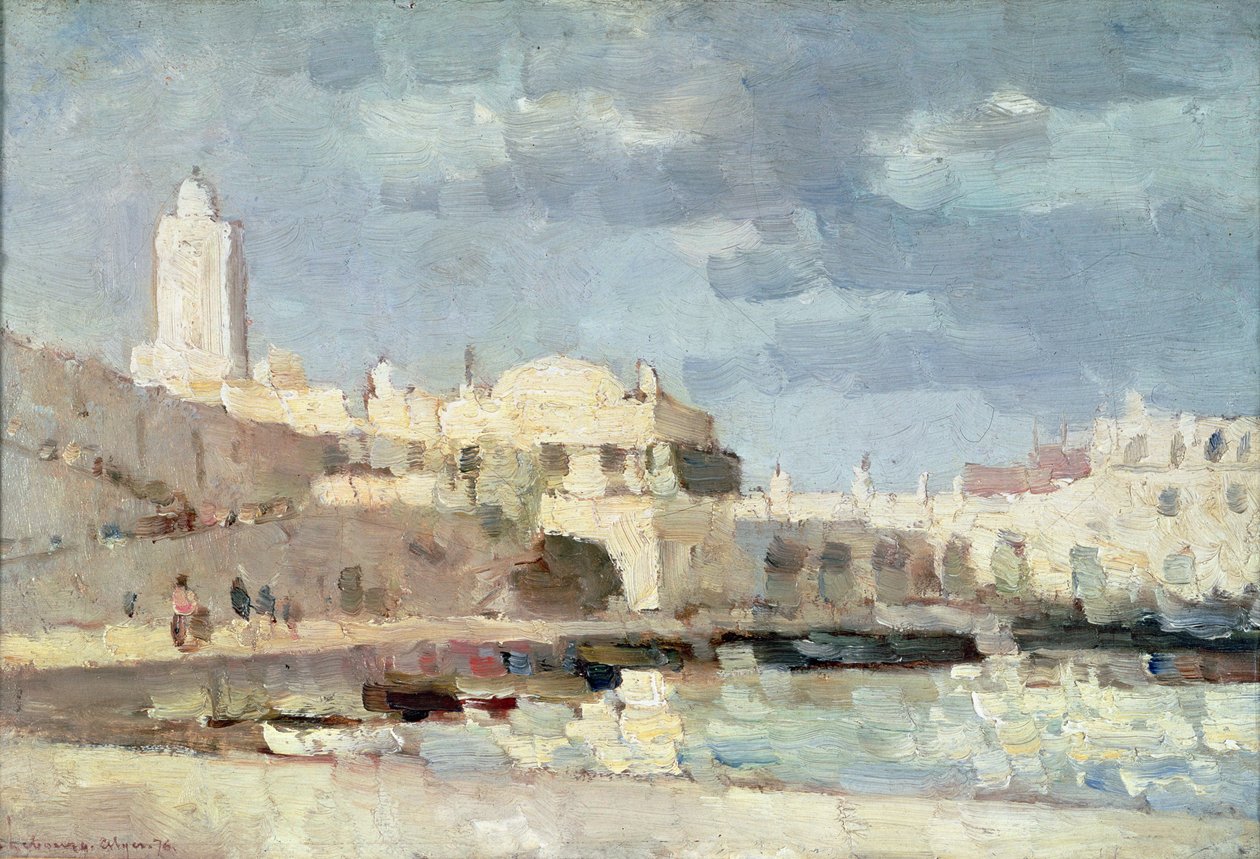 Il porto di Algeri, 1876 da Albert Charles Lebourg