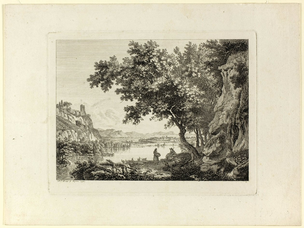 Lago di Nemi da Albert Christoph Dies