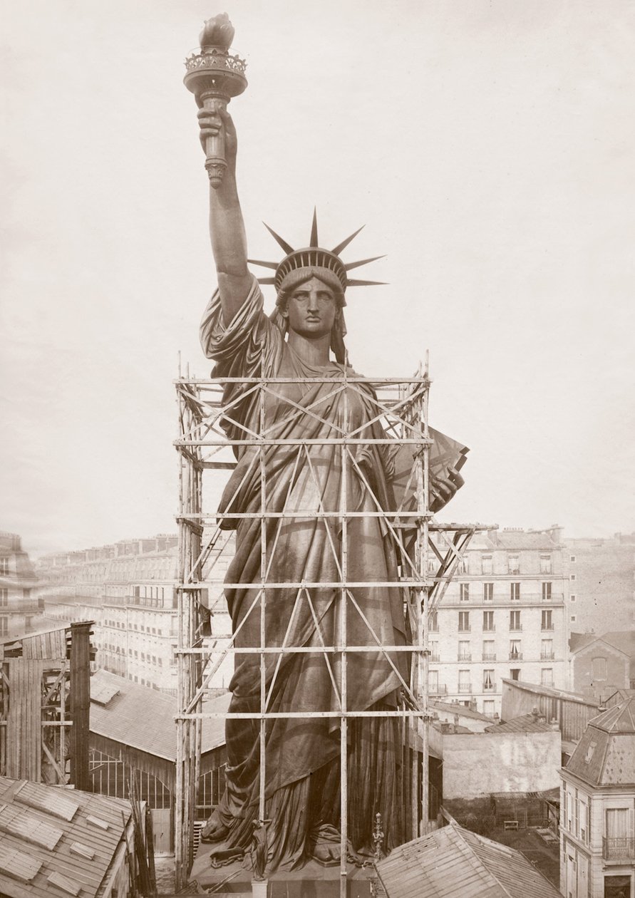 Assemblaggio della Statua della Libertà, Parigi da Albert Fernique