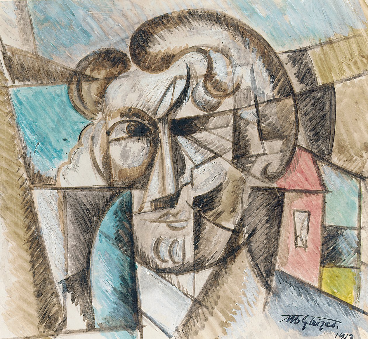 Testa di uomo da Albert Gleizes