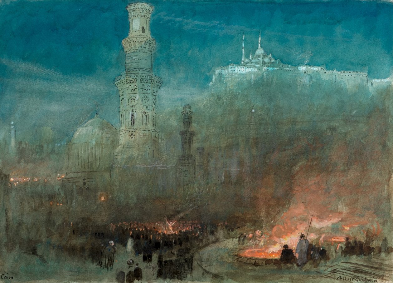 Il Cairo, notte da Albert Goodwin