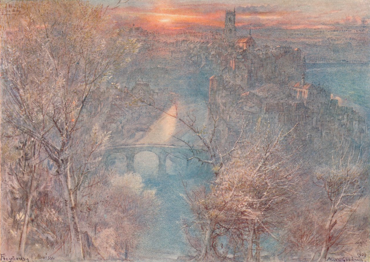 Friburgo, Svizzera: Alba da Albert Goodwin