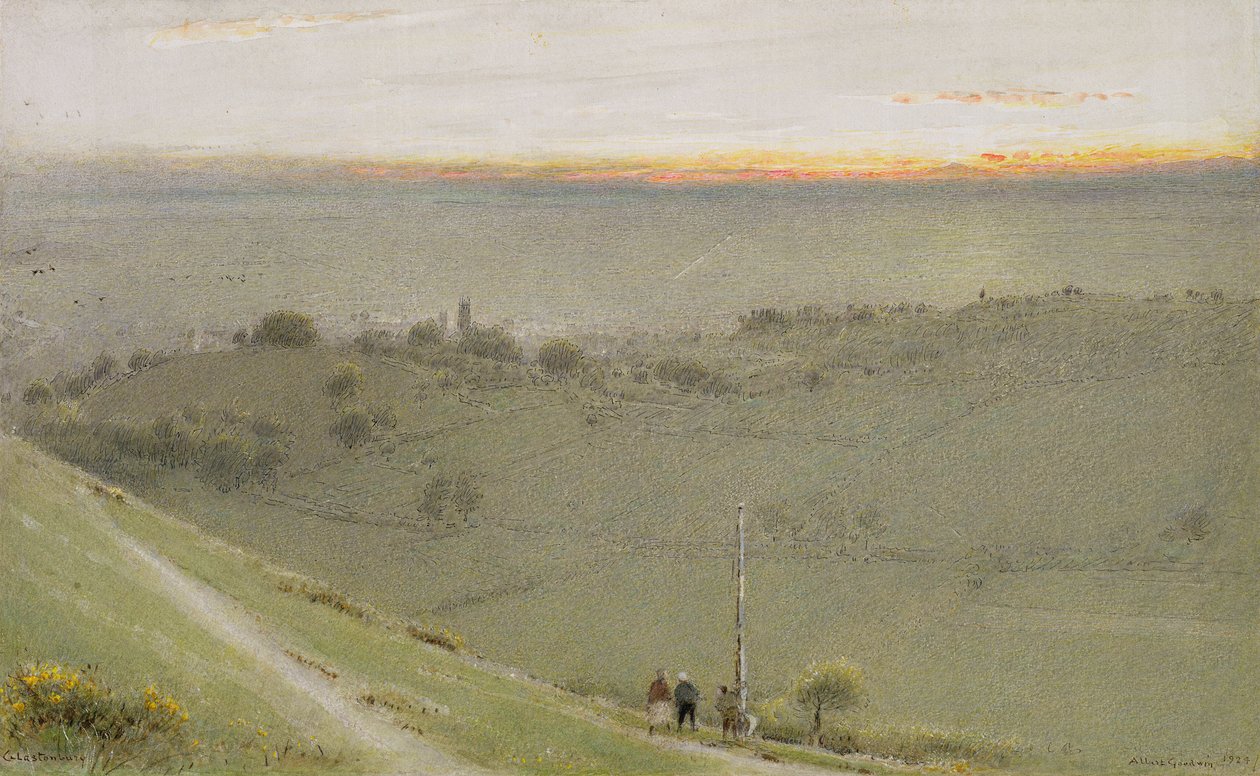 Glastonbury, 1924-25 da Albert Goodwin