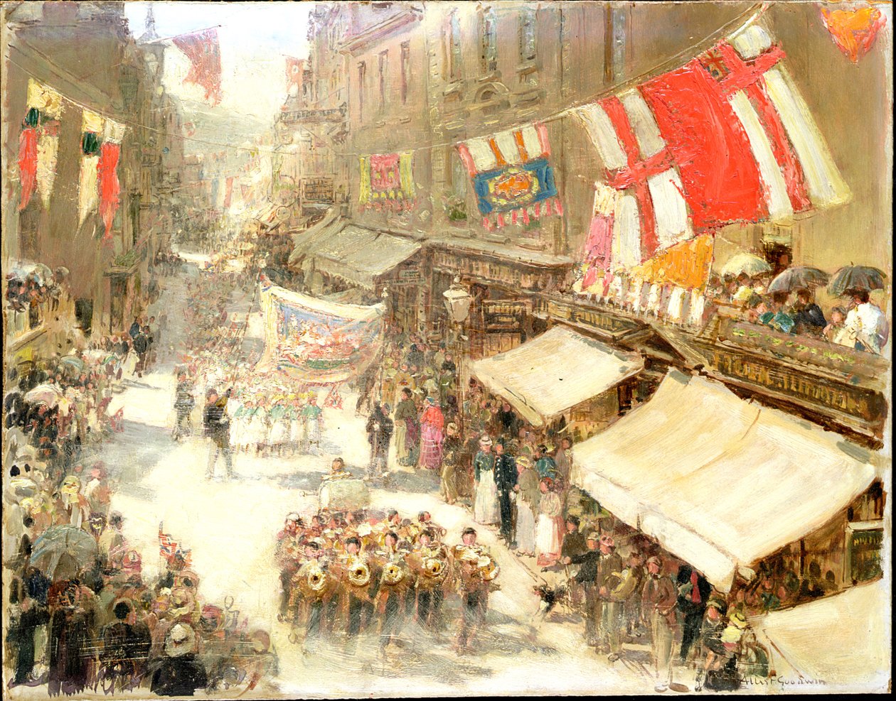 Illfracombe, processione da Albert Goodwin