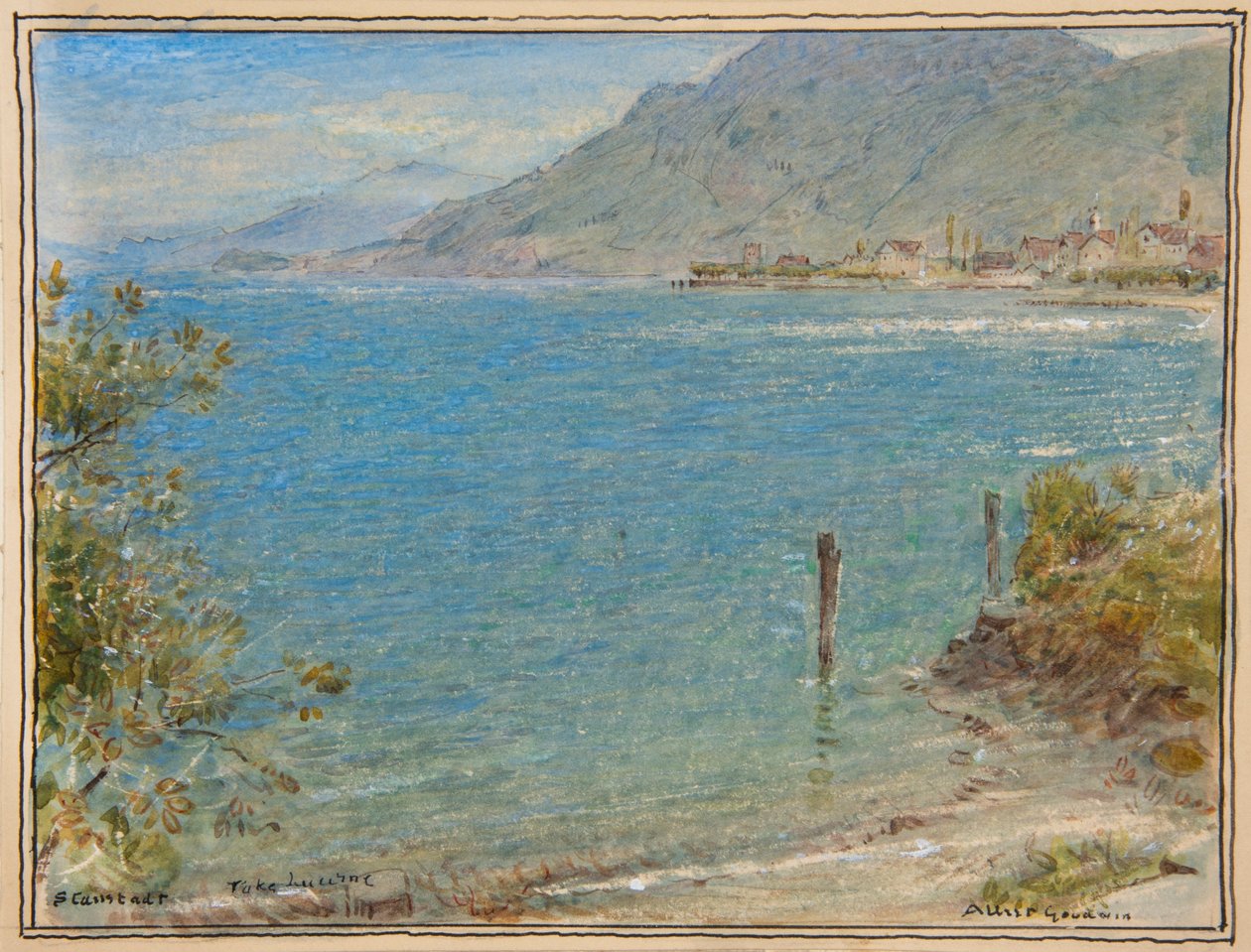Stanstadt. Lago di Lucerna, c.1888 da Albert Goodwin