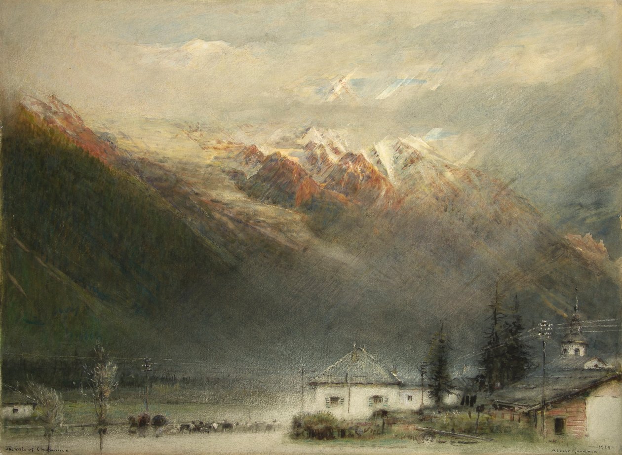 La Valle di Chamonix da Albert Goodwin