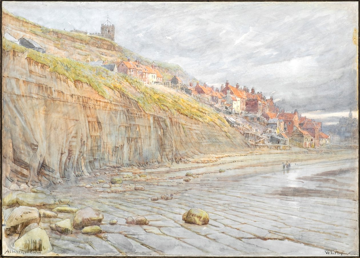 Whitby (acquerello con inchiostro) da Albert Goodwin