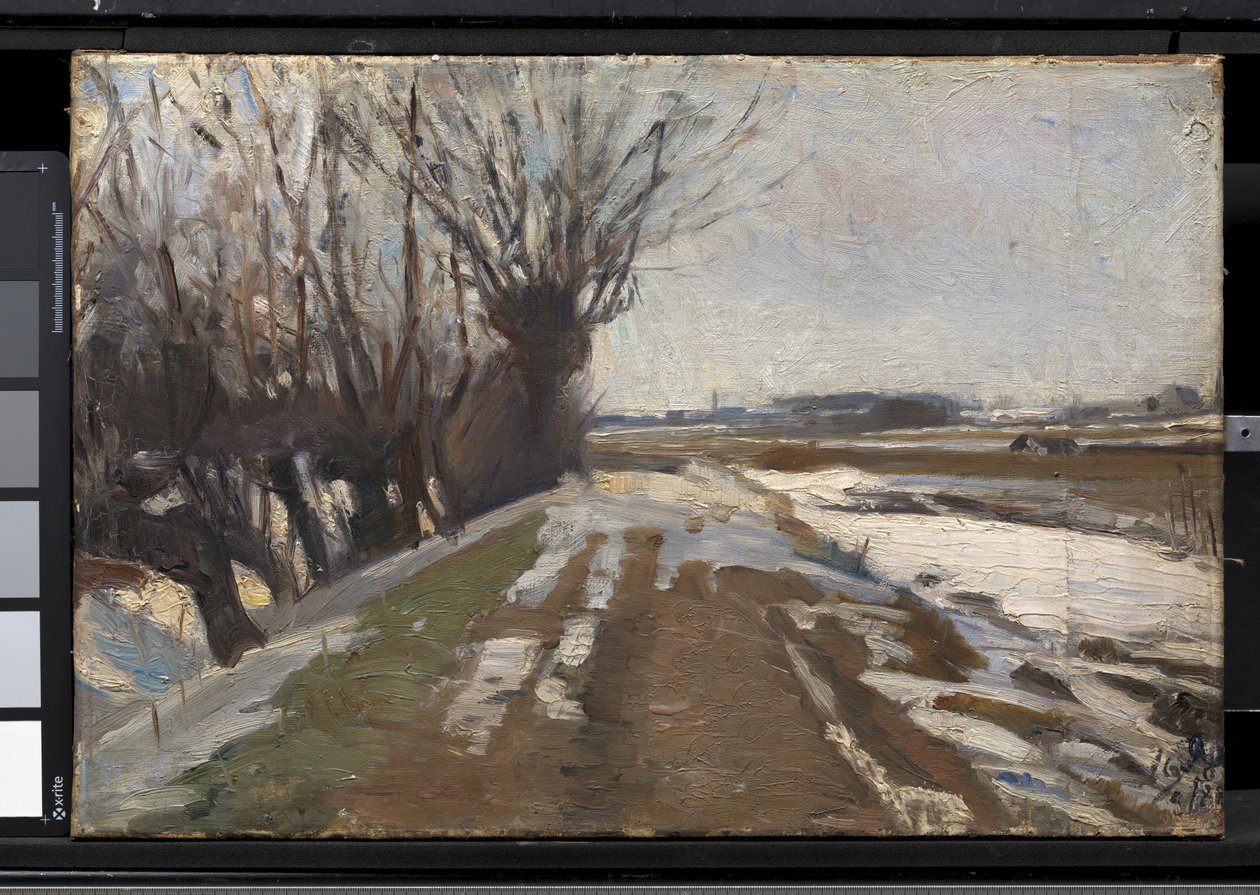 Paesaggio invernale. Utterslev vicino a Copenaghen da Albert Gottschalk