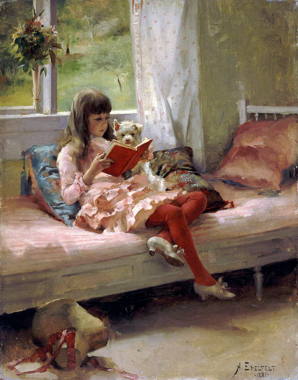 Buoni amici, 1881 da Albert Gustaf Aristides Edelfelt