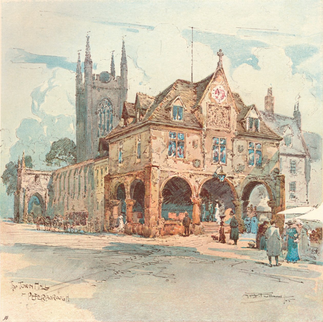 Il Municipio, Peterborough, c. 1909 da Albert Henry Fullwood