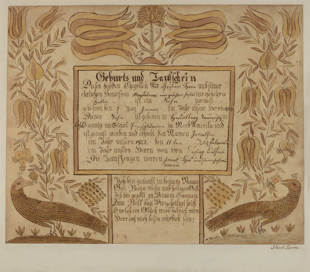 Fraktur, 1935-1942 da Albert J. Levone