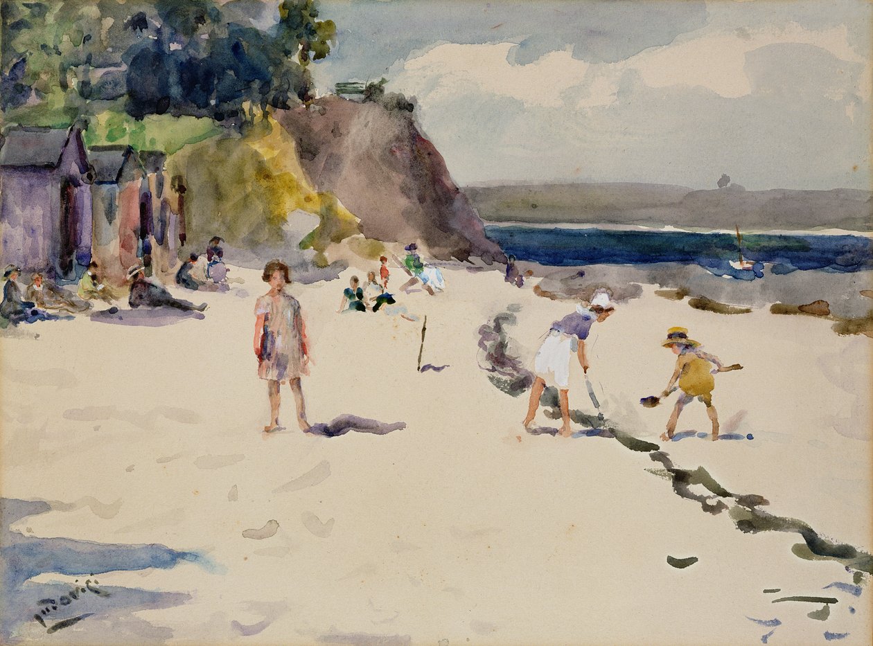 Spiaggia di Begmeil, Bretagna da Albert Jnr. Ludovici