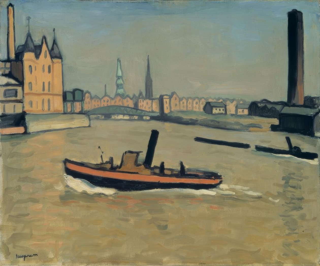 Il porto di Amburgo da Albert Marquet