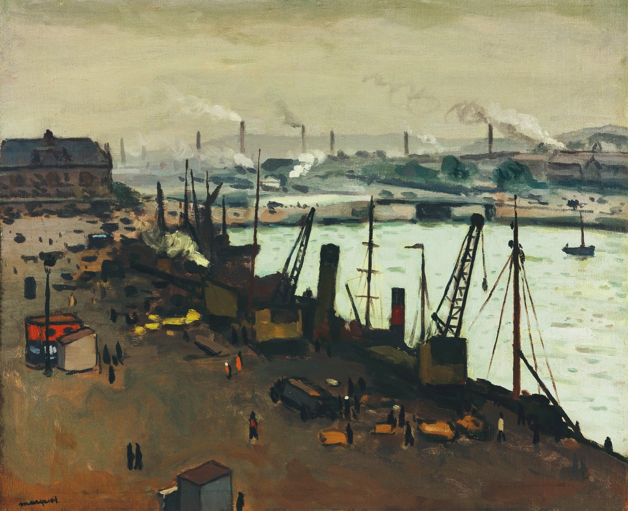 Il Porto di Boulogne-sur-Mer da Albert Marquet