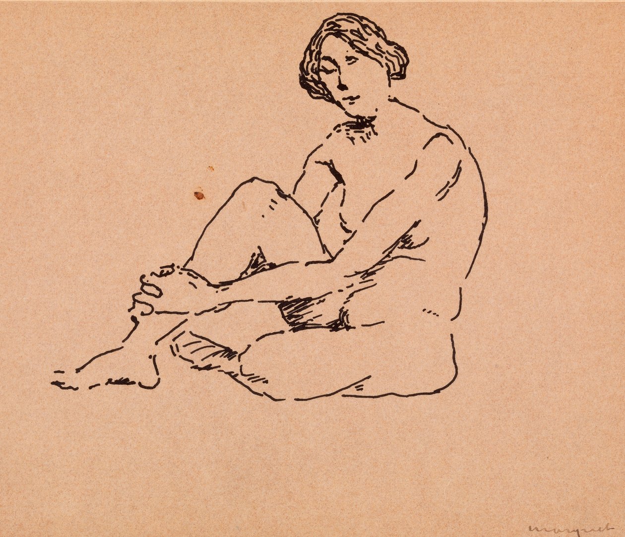 Nudo seduto da Albert Marquet