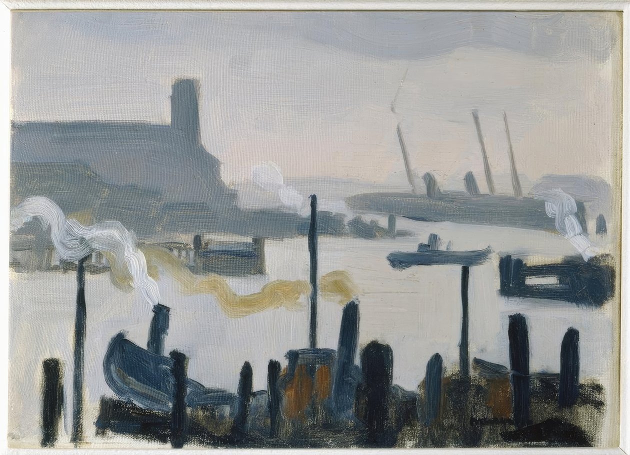 Porto di Amburgo da Albert Marquet