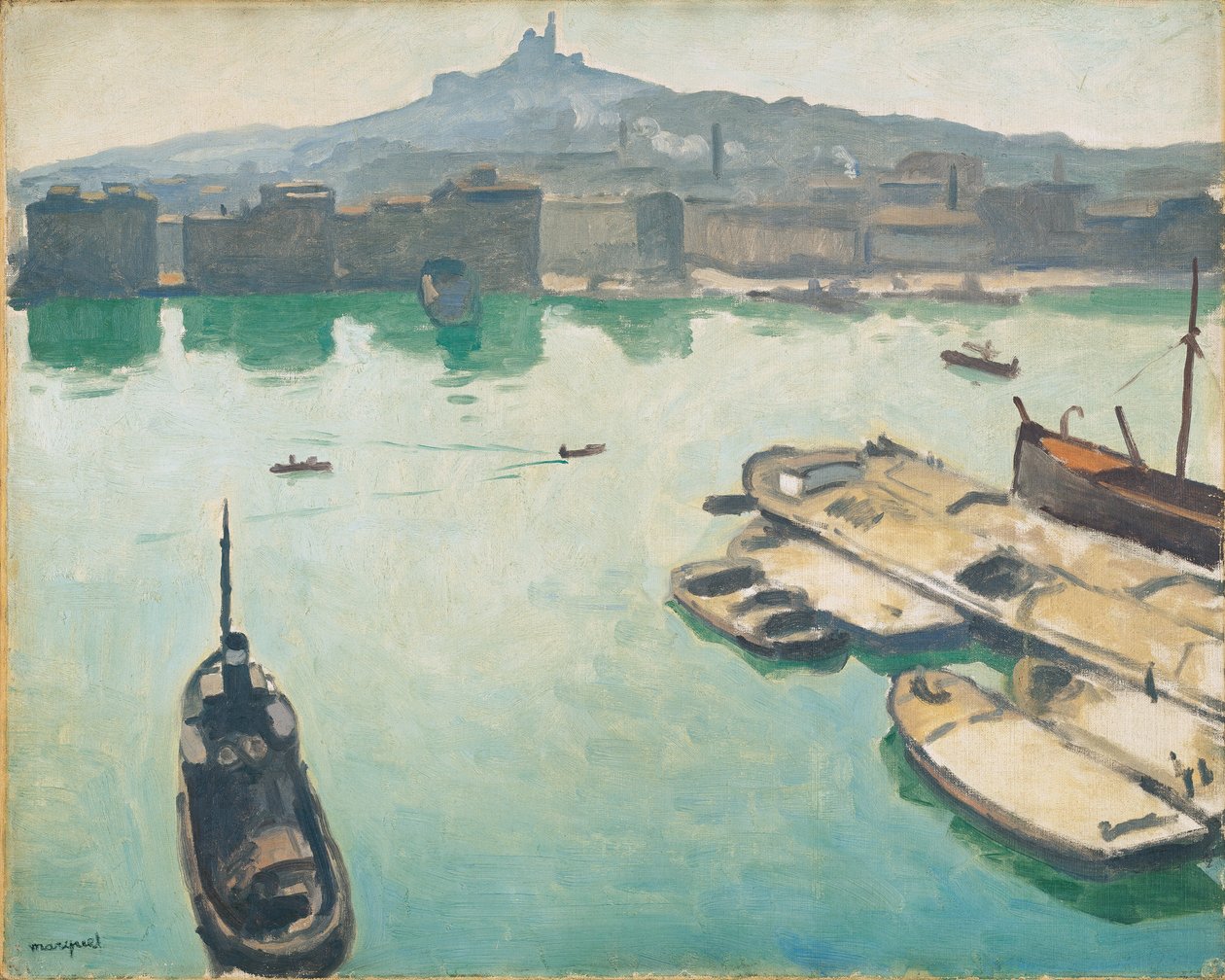 Porto di Marsiglia da Albert Marquet