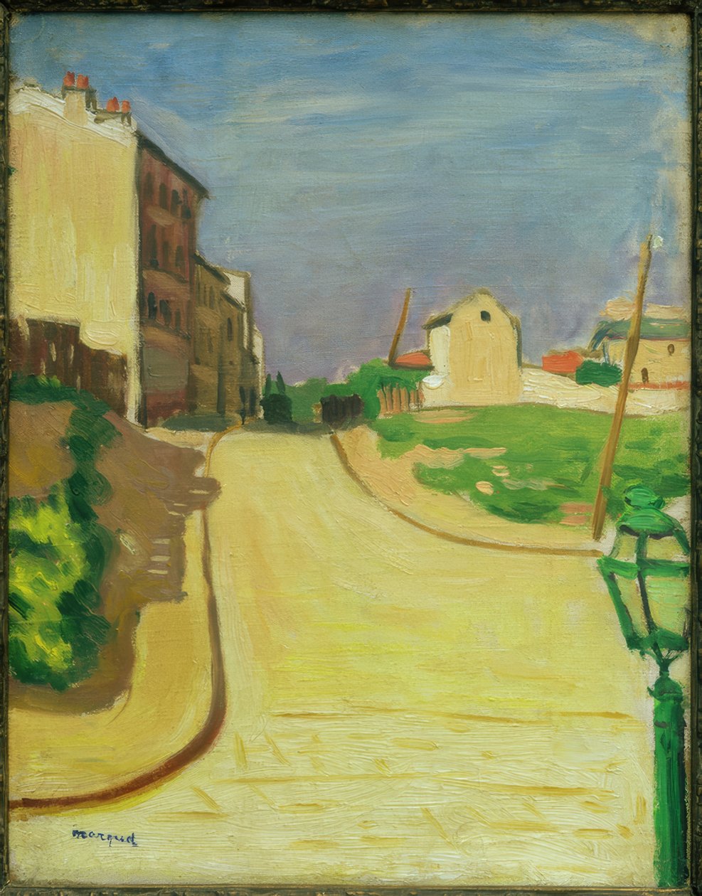 Strada con lanterna verde da Albert Marquet