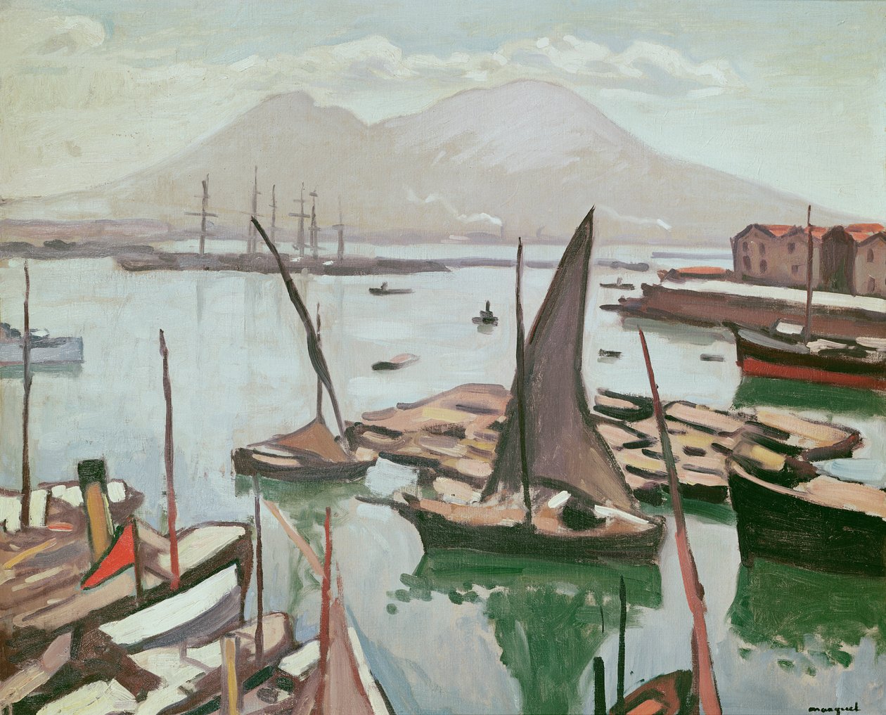 Il porto di Napoli da Albert Marquet