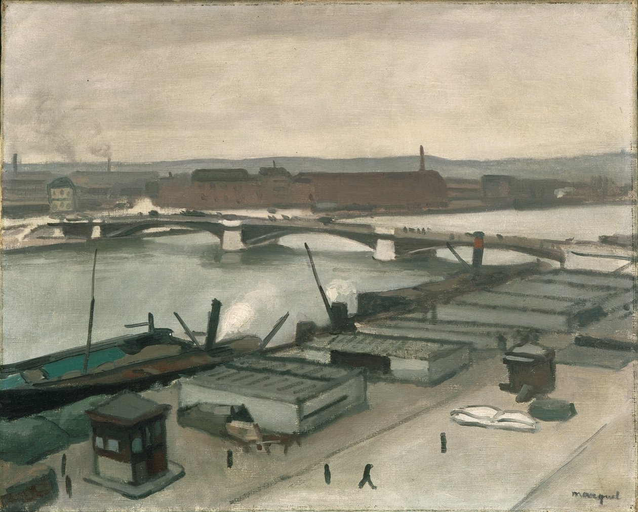 I moli a Rouen da Albert Marquet