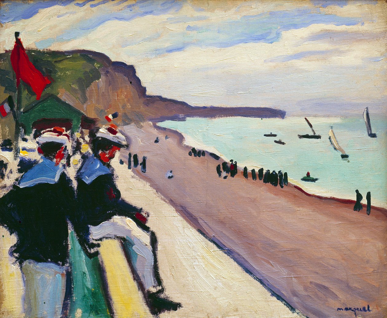 La spiaggia di Fecamp da Albert Marquet