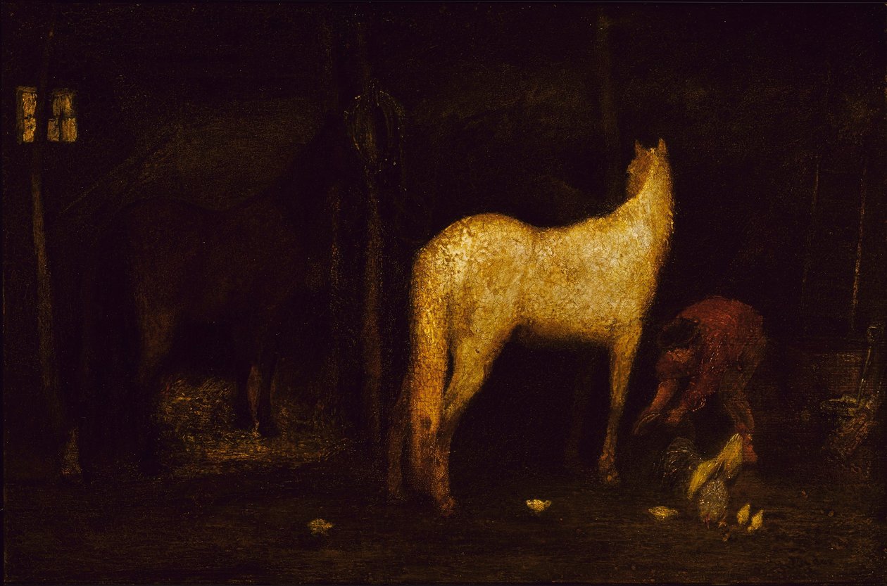 Nella stalla da Albert Pinkham Ryder