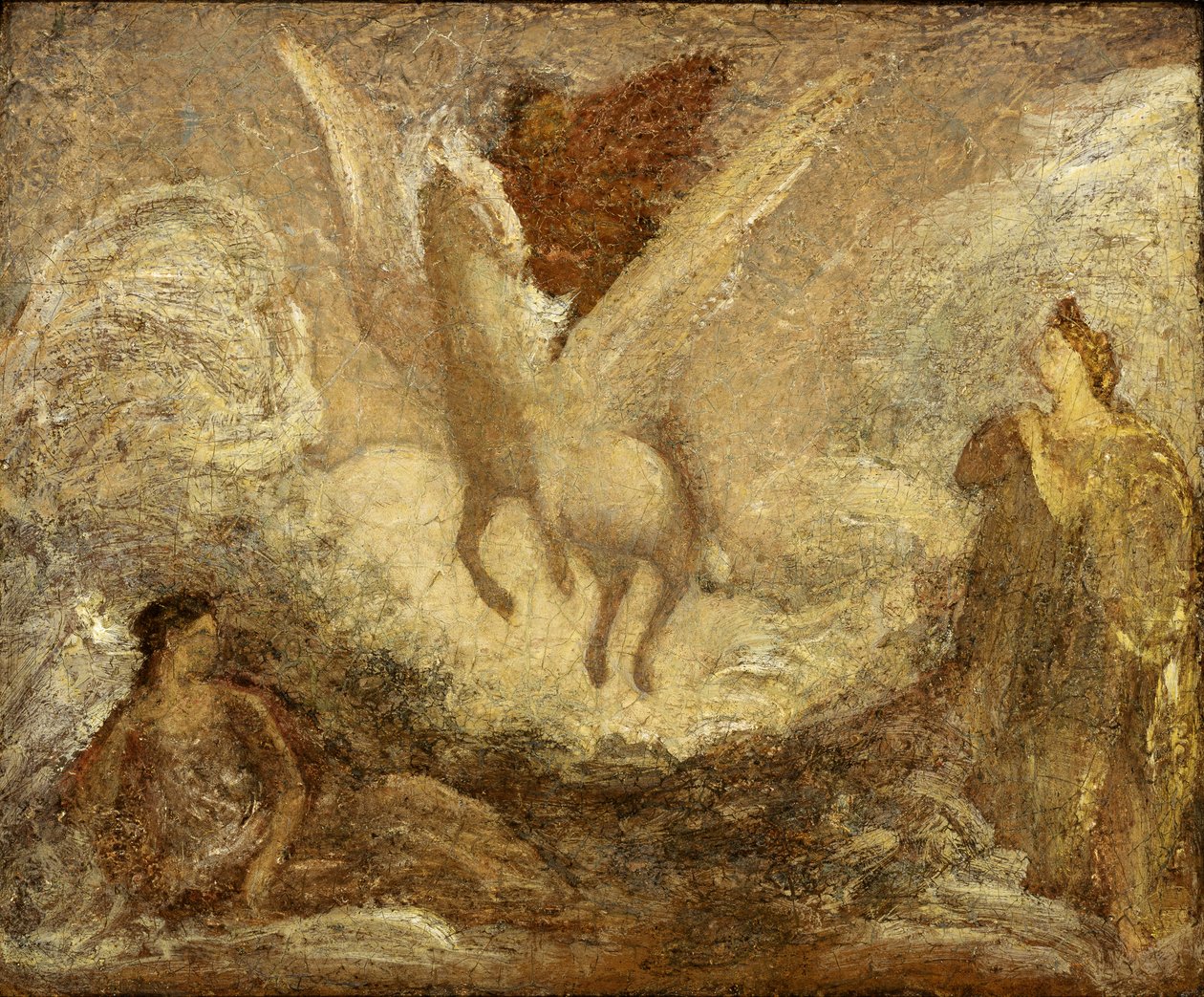 Pegaso in partenza da Albert Pinkham Ryder