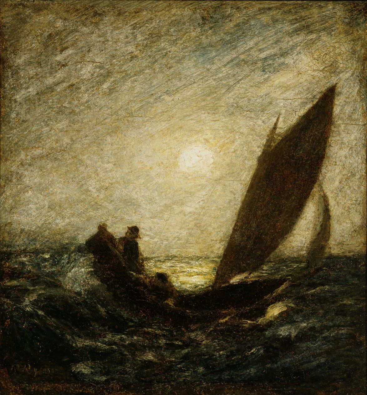 Con albero inclinato e prua inclinata da Albert Pinkham Ryder