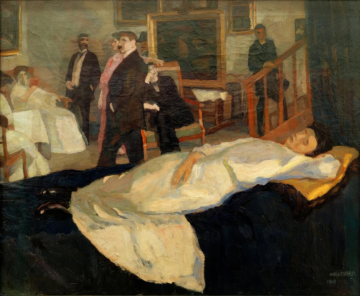 Scena in atelier da Albert Weisgerber