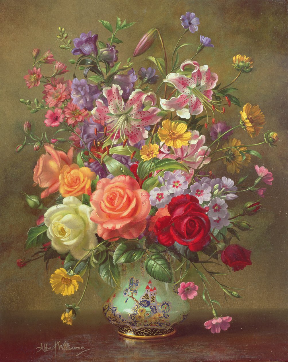Una Composizione Floreale Estiva, 1996 da Albert Williams