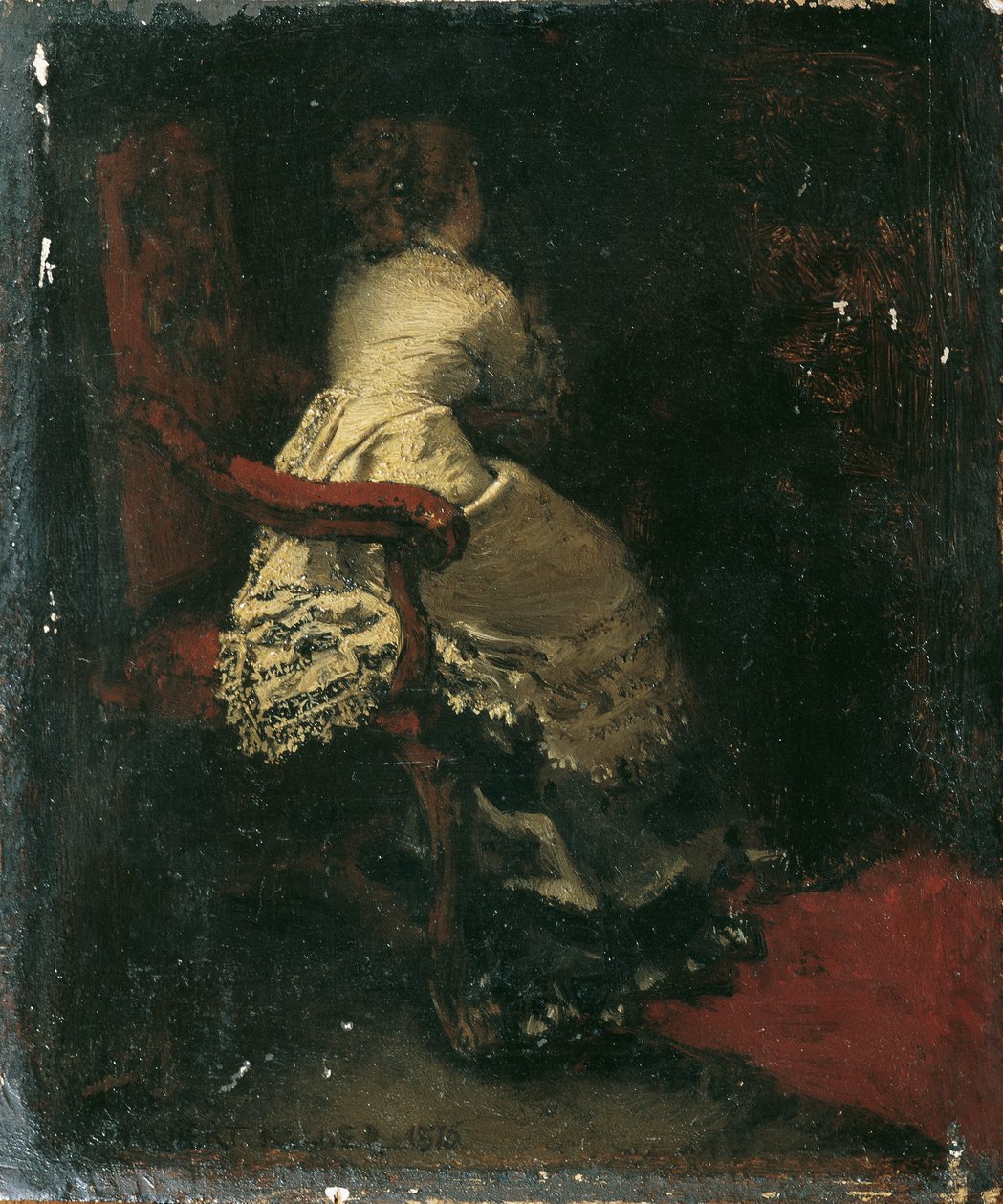 Signora in poltrona da Albert von Keller