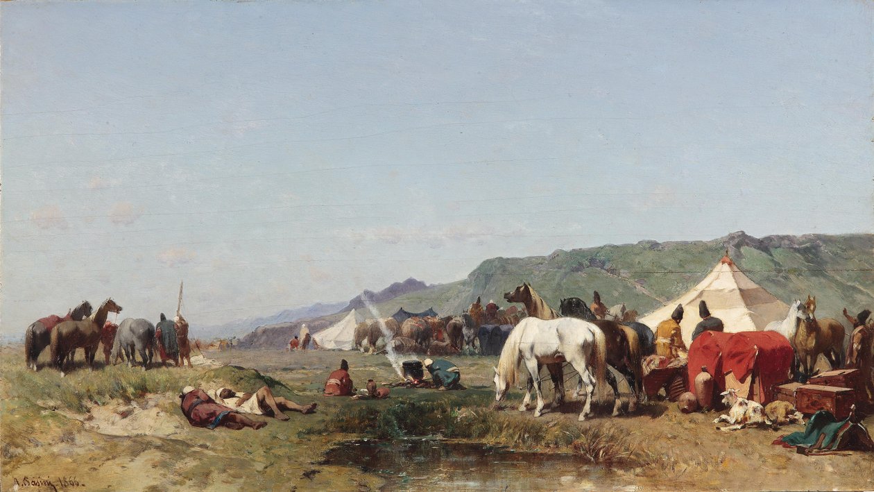 Un campo arabo da Alberto Pasini