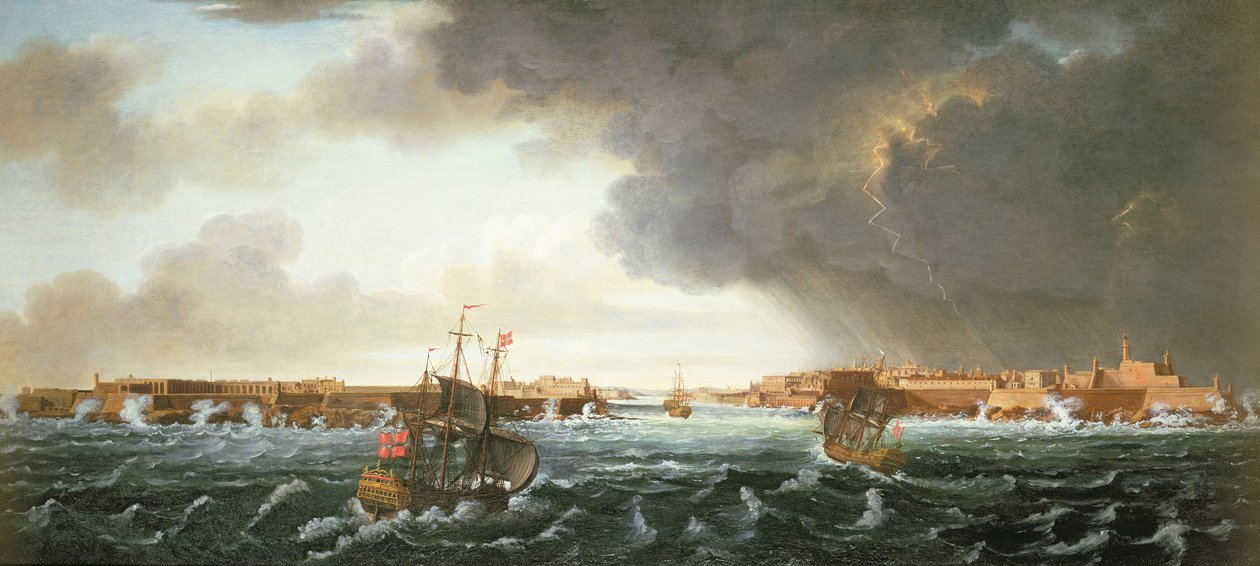 Una vista di Valetta, Malta da Alberto Pullicino