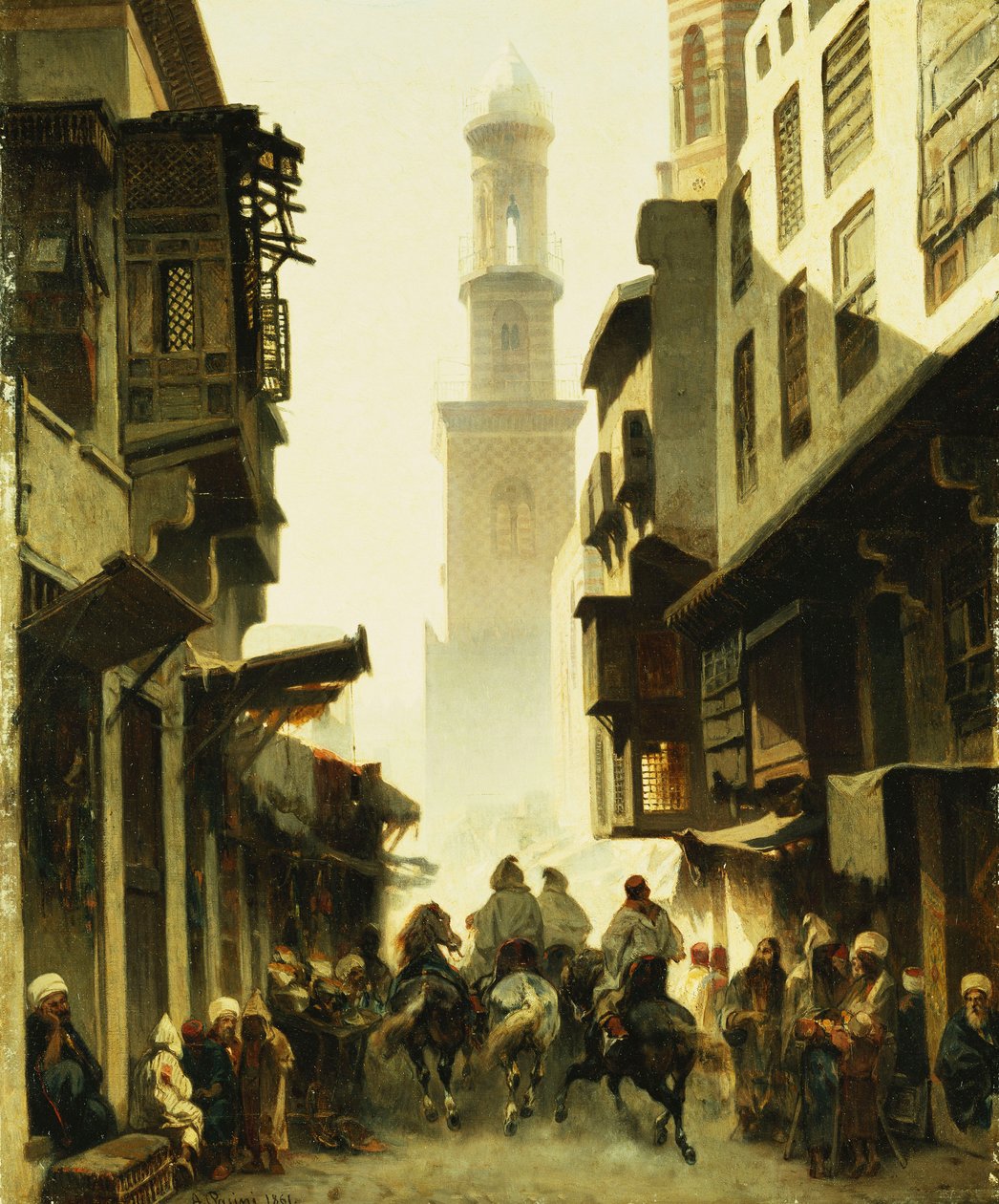 Scena di strada a Damasco da Alberto Pasini