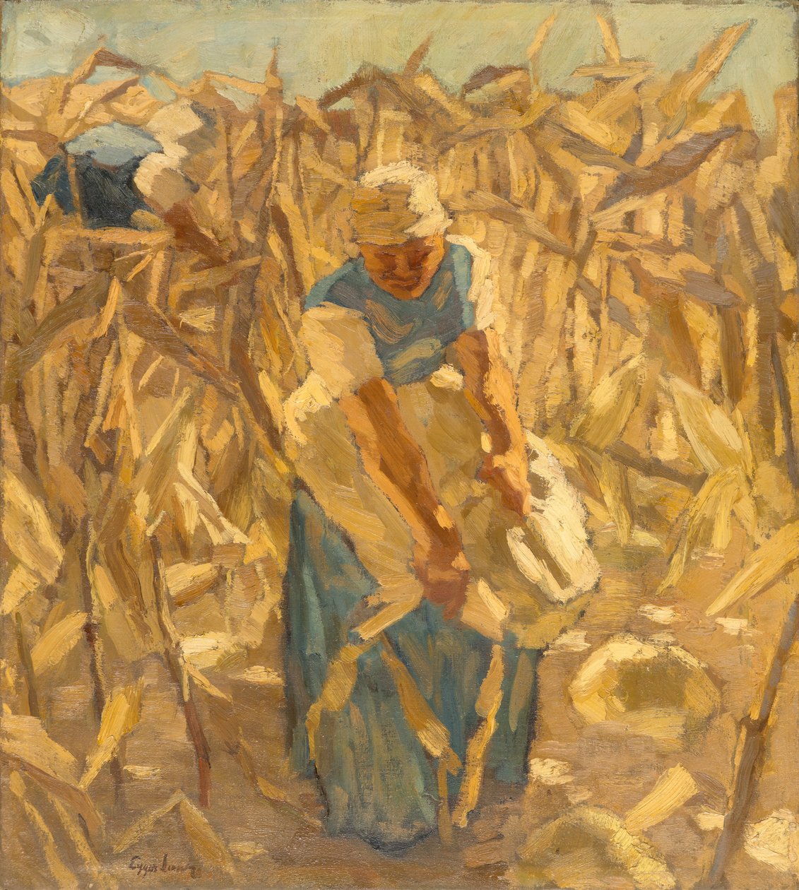 Raccolta del grano da Albin Egger Lienz
